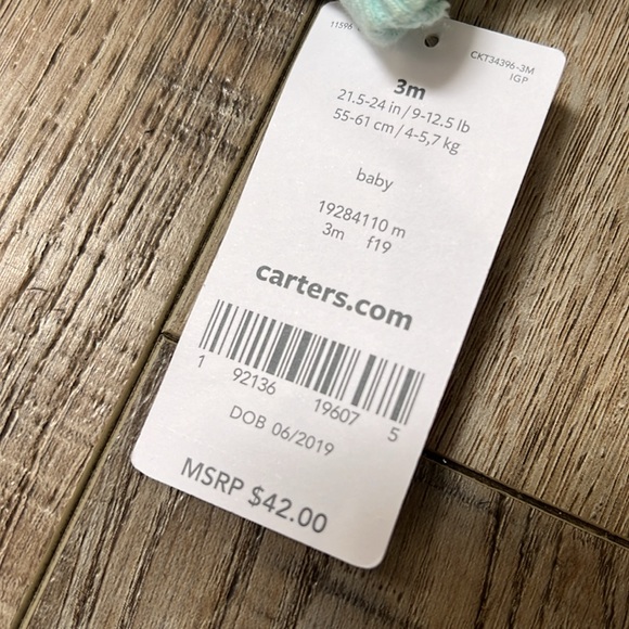 Carters Teddy Bear hooded jacket - Picture 2 of 5